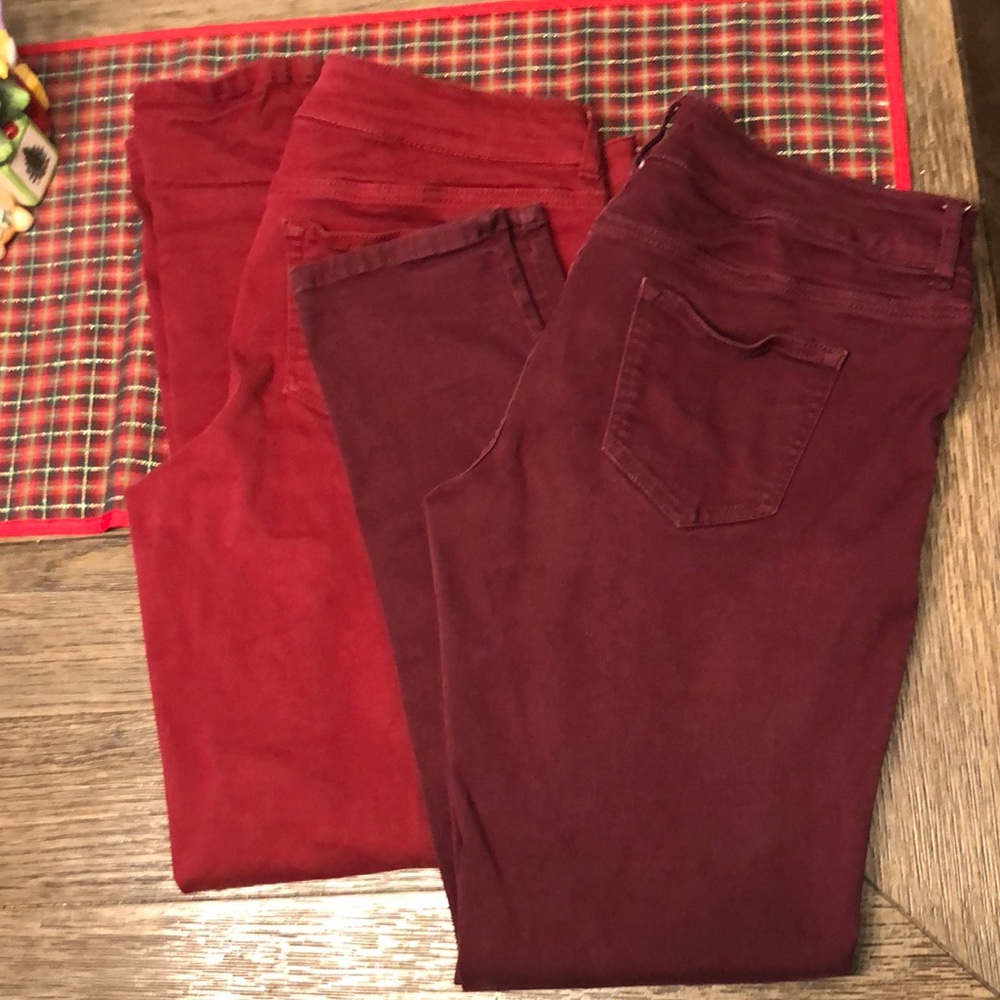 Set of two Jeggings! Great fall/winter colors
